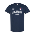 Australia Football T-Shirt – Navy Cotton Aussie Premium Tee 103