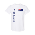 Australia Flag T-Shirt – White Cotton Aussie Pride Tee 08
