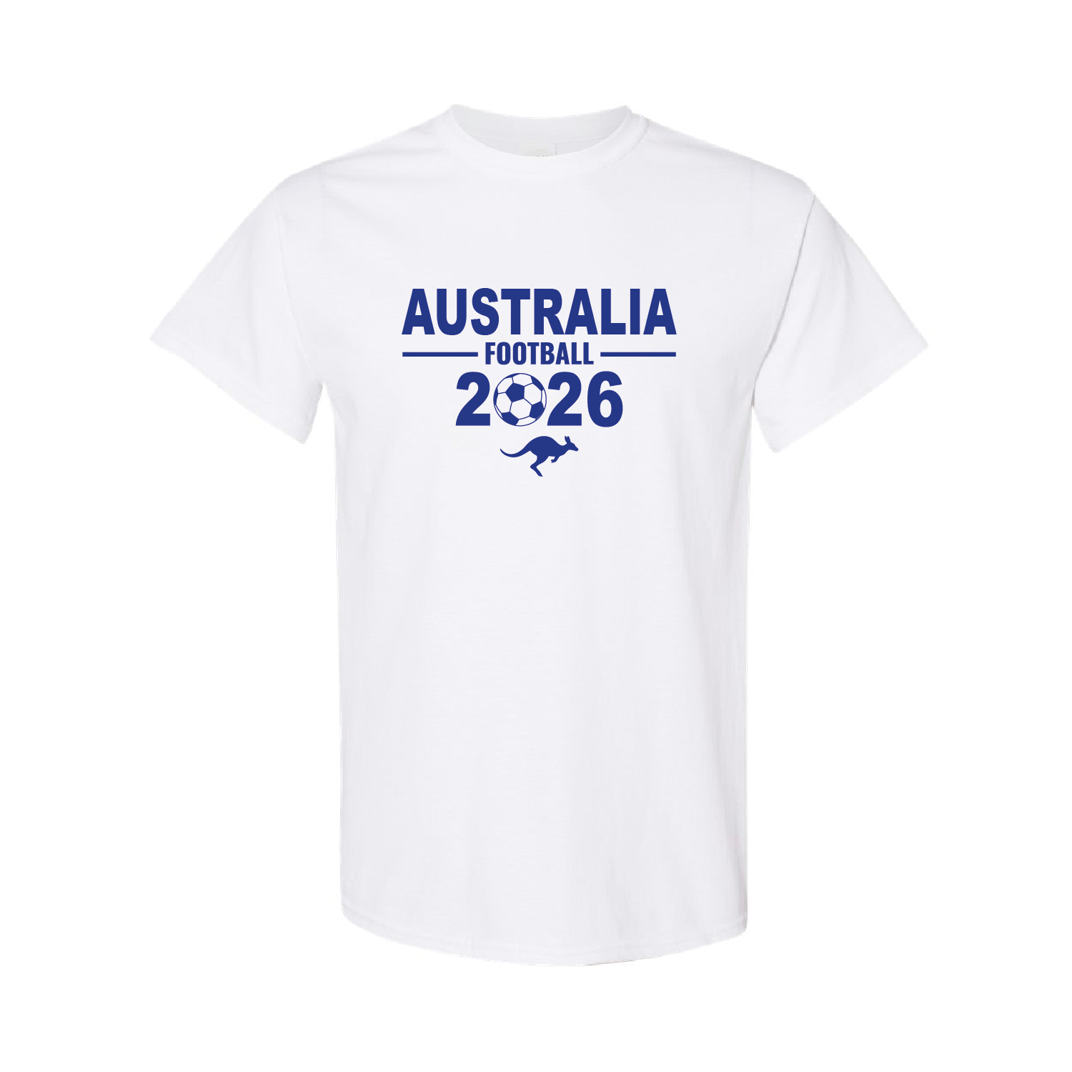 Australia Football T-Shirt – White Cotton Aussie Pride Tee 102