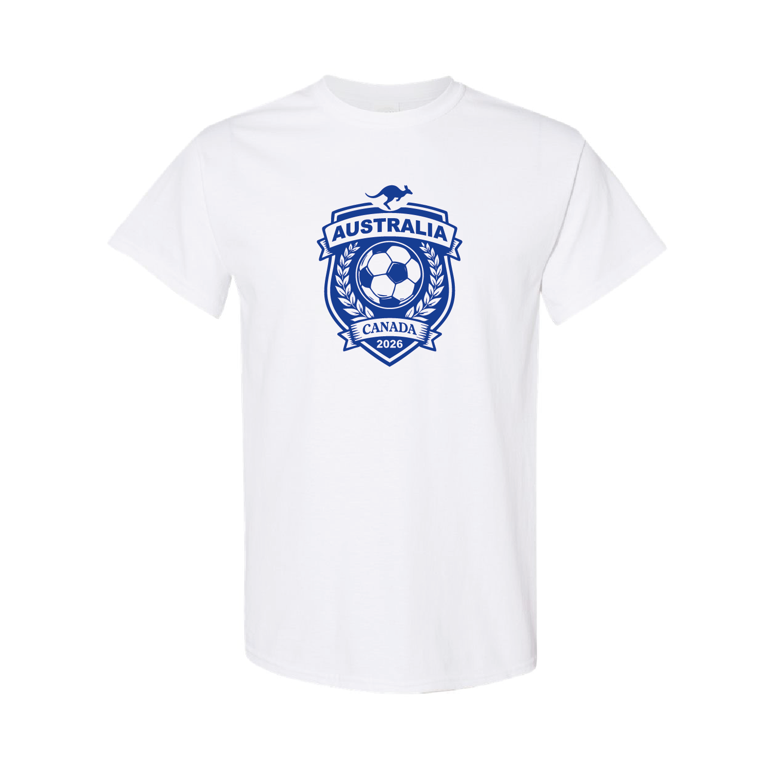 Australia Football T-Shirt – White Cotton Aussie Pride Tee 13