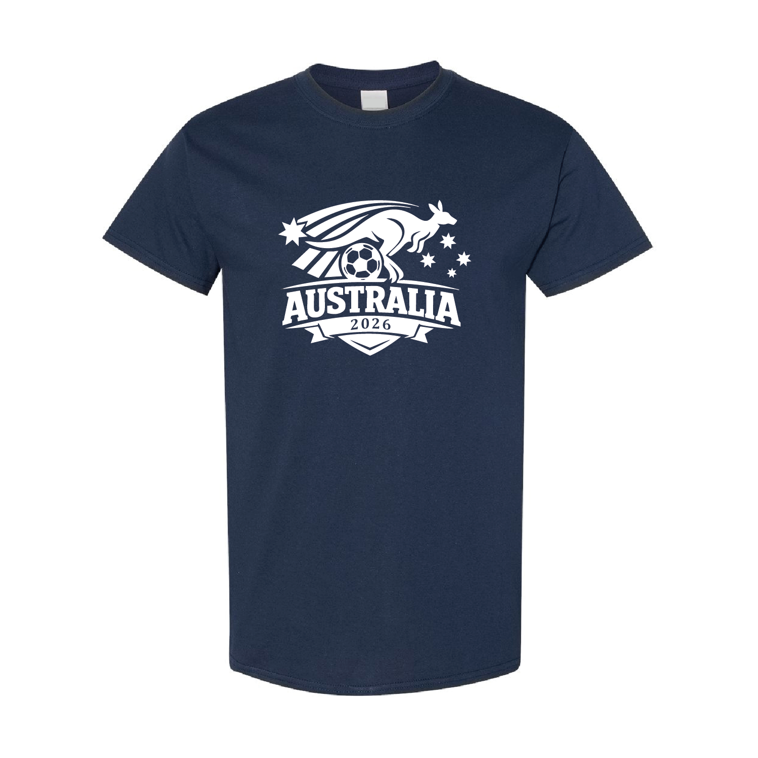 Australia Football T-Shirt – Navy Cotton Aussie Pride Tee 16