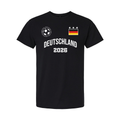 Germany (Deutschland) Football T-Shirt – Black&White Cotton German Premium Tee 23