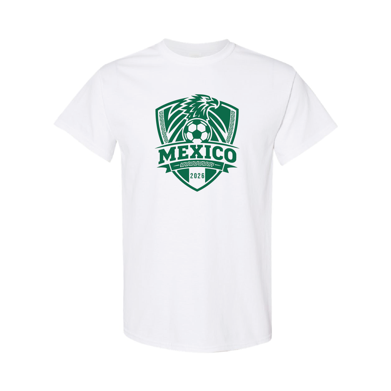 Mexico Football 2026 T-Shirt – Black Green White Cotton Mexican Tee 02