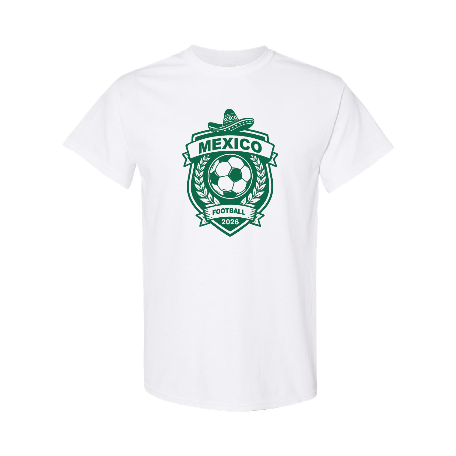 Mexico Football 2026 T-Shirt – Black Green White Cotton Mexican Tee 05