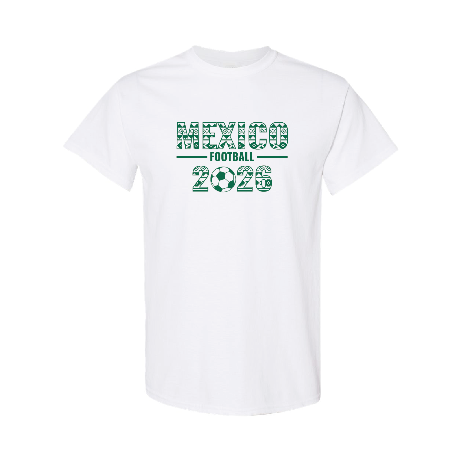 Mexico Football 2026 T-Shirt – Black Green White Cotton Mexican Tee 10