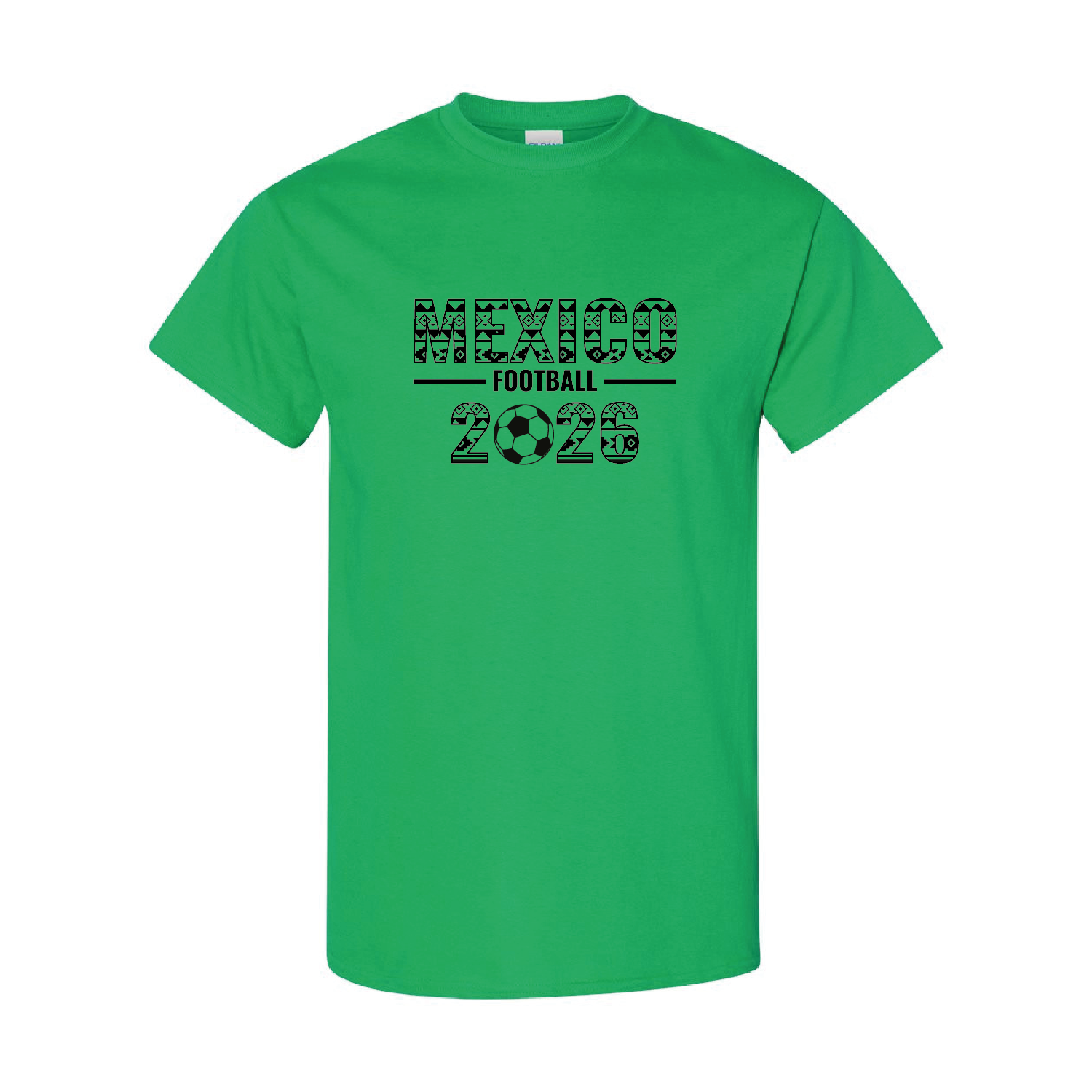 Mexico Football 2026 T-Shirt – Black Green White Cotton Mexican Tee 11