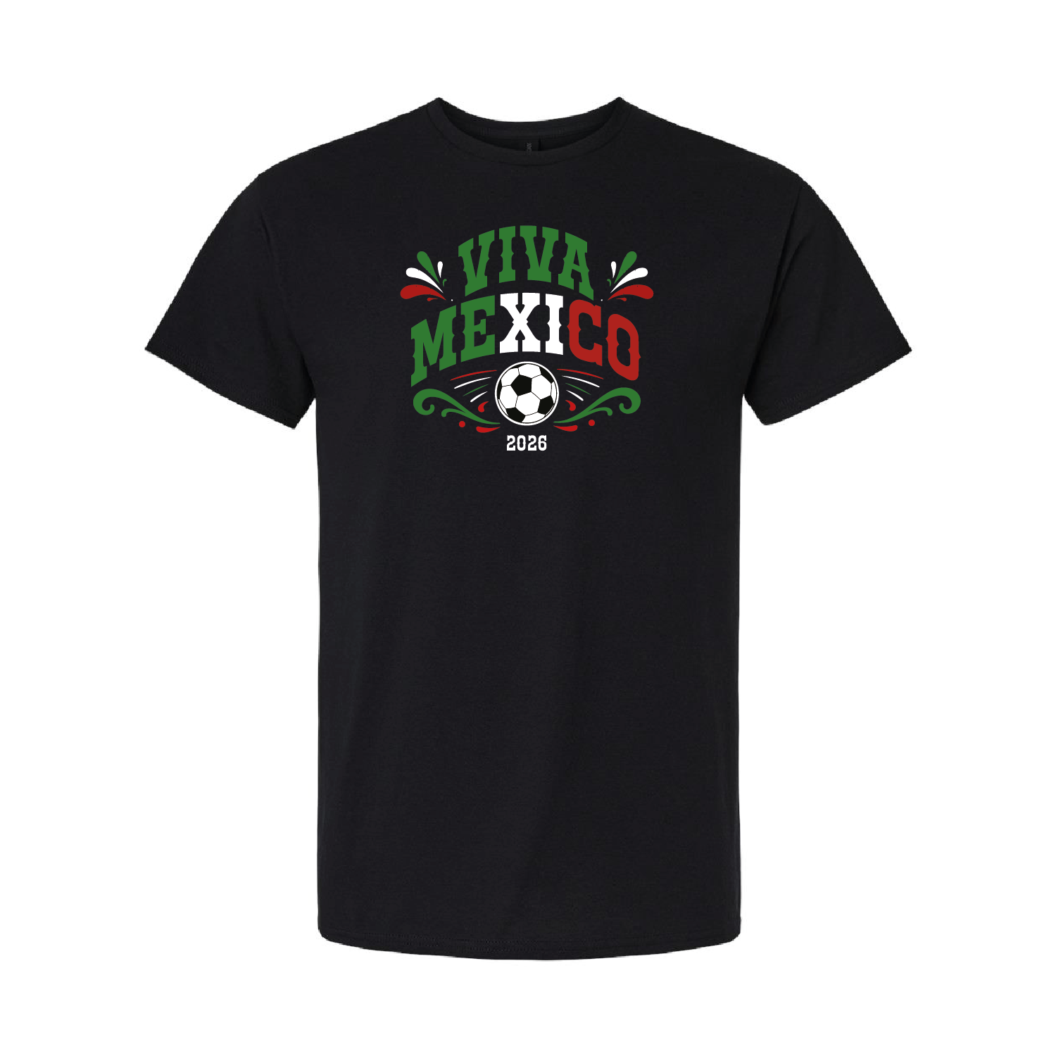 Mexico Football 2026 T-Shirt – Black Green White Cotton Mexican Tee 22
