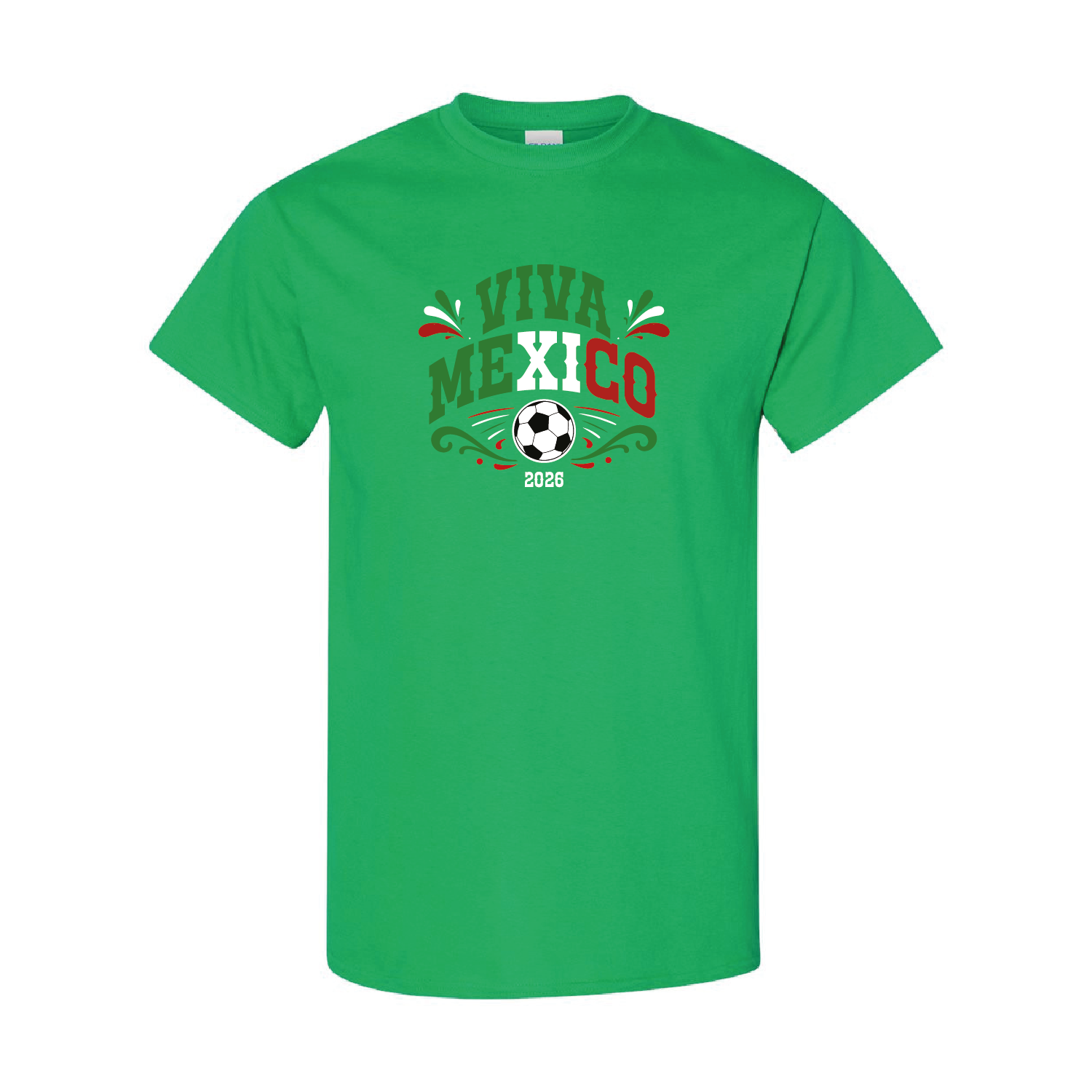 Mexico Football 2026 T-Shirt – Black Green White Cotton Mexican Tee 23