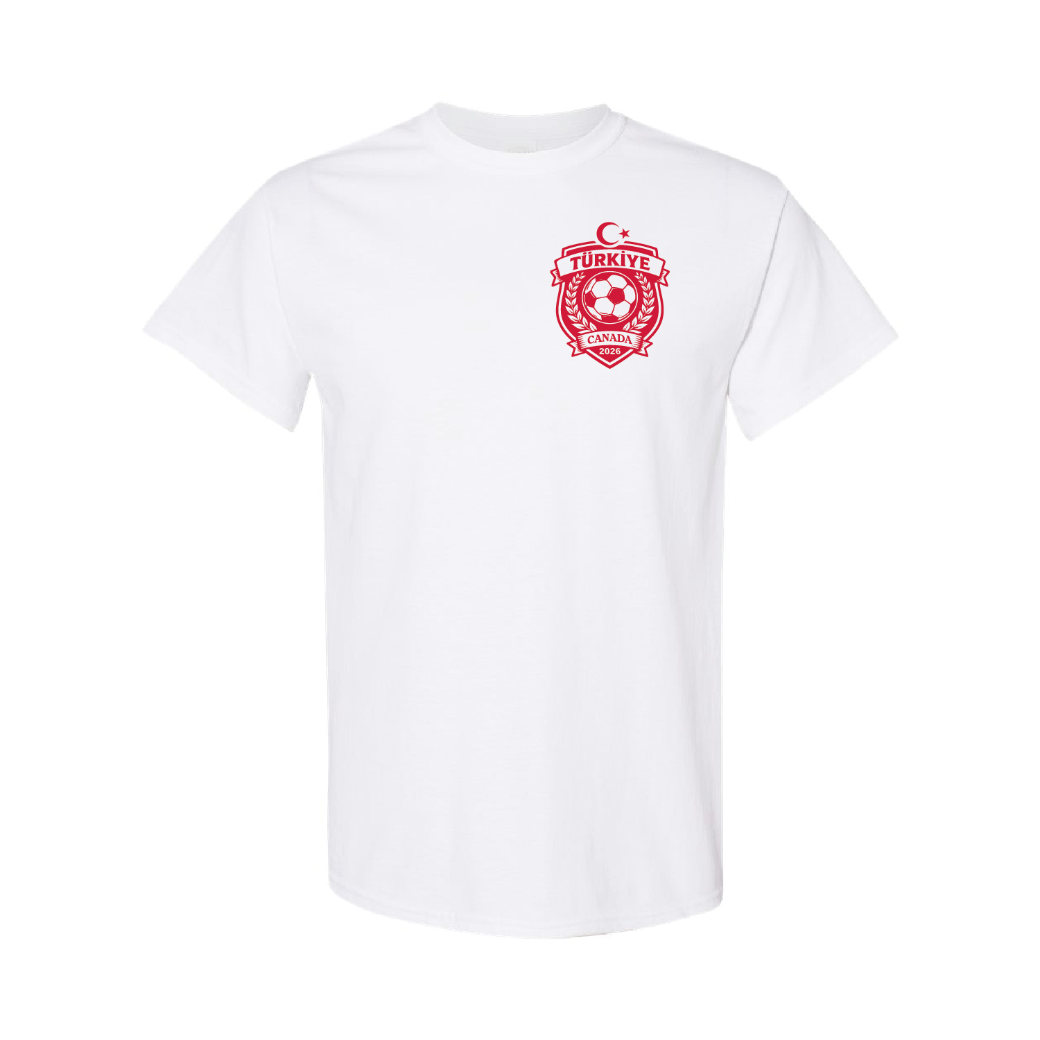 Türkiye T-Shirt – White Cotton Turkish Tee 2026 014
