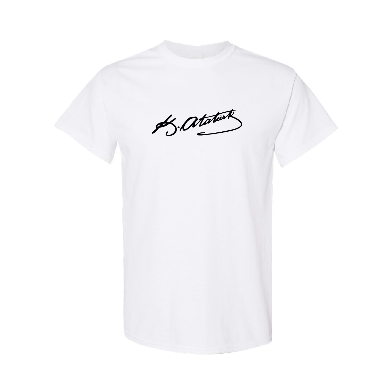 Türkiye T-Shirt – White Cotton Turkish Tee Ataturk Signature 2026 016