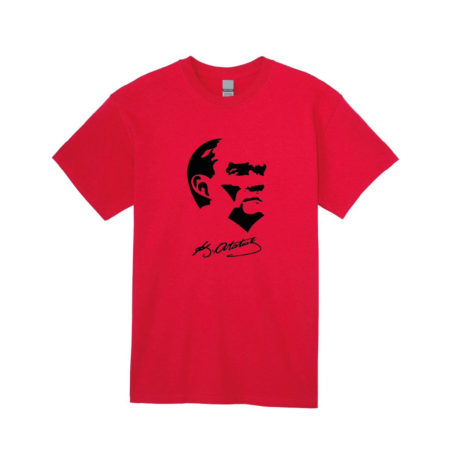 Türkiye T-Shirt – Red Cotton Turkish Tee Ataturk Signature 2026 07