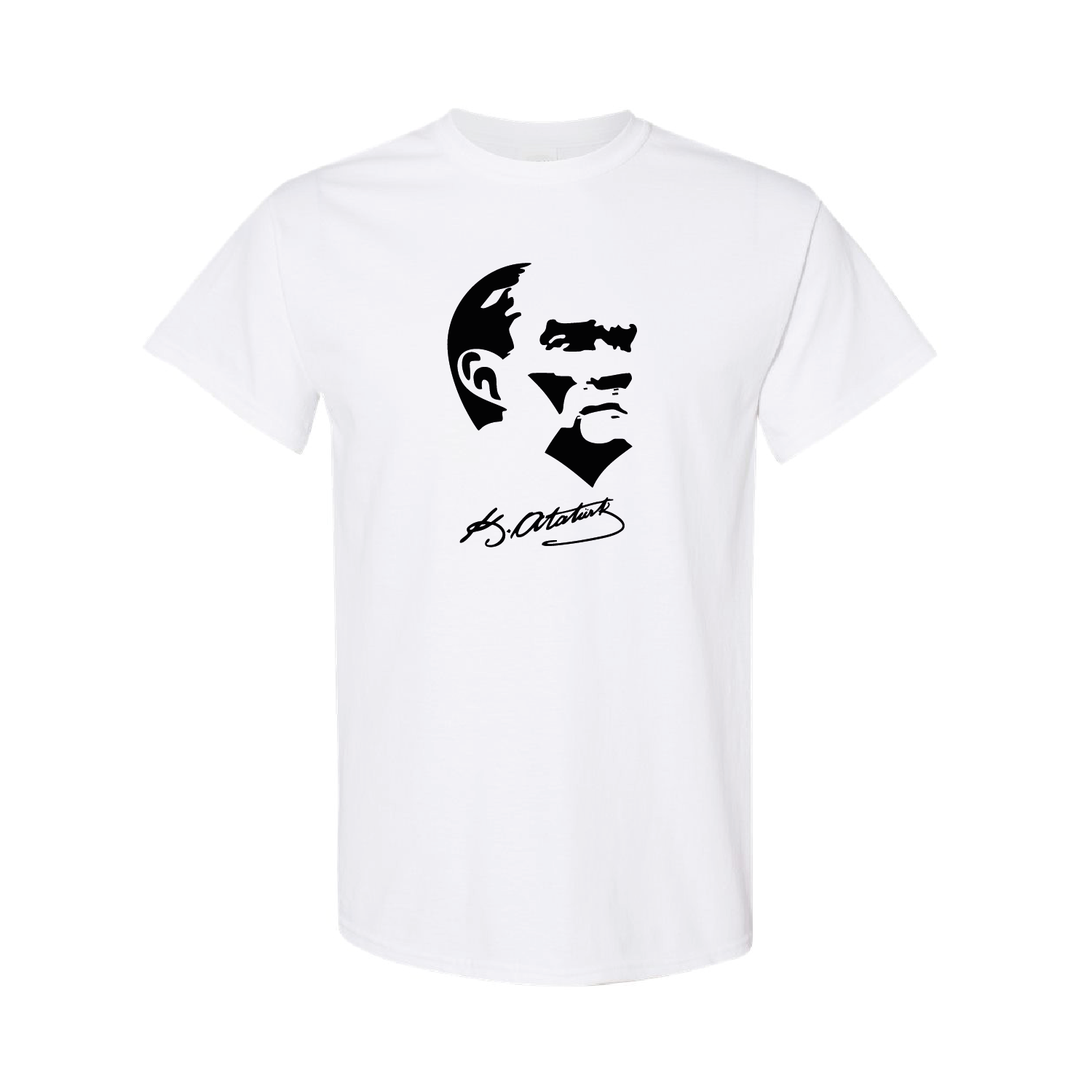 Türkiye T-Shirt – White Cotton Turkish Tee Ataturk Signature 2026 019