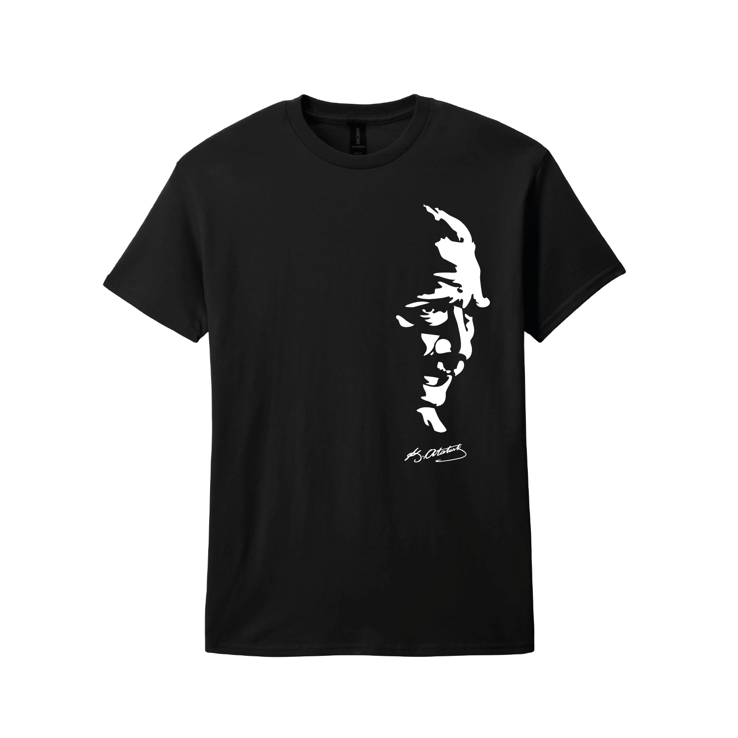 Türkiye T-Shirt – Black Cotton Turkish Tee Ataturk Signature 2026 031