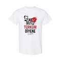 Türkiye T-Shirt – White Cotton Turkish Tee Ataturk Signature-Ne Mutlu Turkum Diyene 2026 023