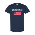USA T-Shirt – Red, White & Navy Cotton American Tee 01