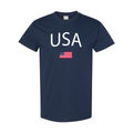 USA T-Shirt – Red, White & Navy Cotton American Tee 06