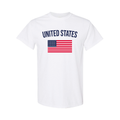 USA T-Shirt – Red, White & Navy Cotton American Tee 07