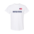 USA T-Shirt – Red, White & Navy Cotton American Tee 08