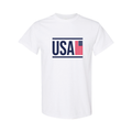 USA T-Shirt – Red, White & Navy Cotton American Tee 09