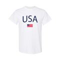 USA T-Shirt – Red, White & Navy Cotton American Tee 13
