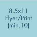 8.5” x 11” Flyers & Prints – High Quality Custom Printing