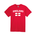 England Flag T-Shirt – Red & White Cotton England Pride Tee 02