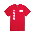 England Flag T-Shirt – Red & White Cotton England Pride Tee 04