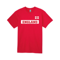 England Flag T-Shirt – Red & White Cotton England Pride Tee 05