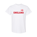 England Flag T-Shirt – Red & White Cotton England Pride Tee 07