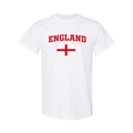 England Flag T-Shirt – Red & White Cotton England Pride Tee 08