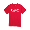 England Flag T-Shirt – Red & White Cotton England Pride Tee 20