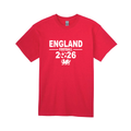England Flag T-Shirt – Red & White Cotton England Football Pride Tee 201