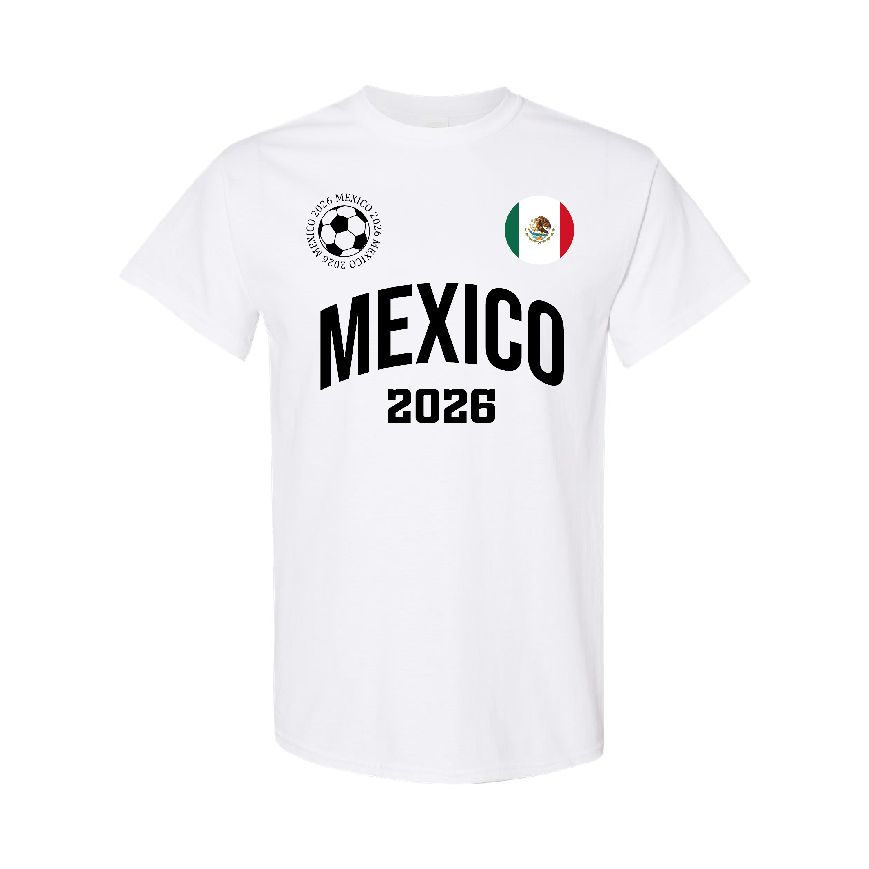 Mexico Football 2026 T-Shirt – Black Green White Cotton Mexican Premium Tee 25