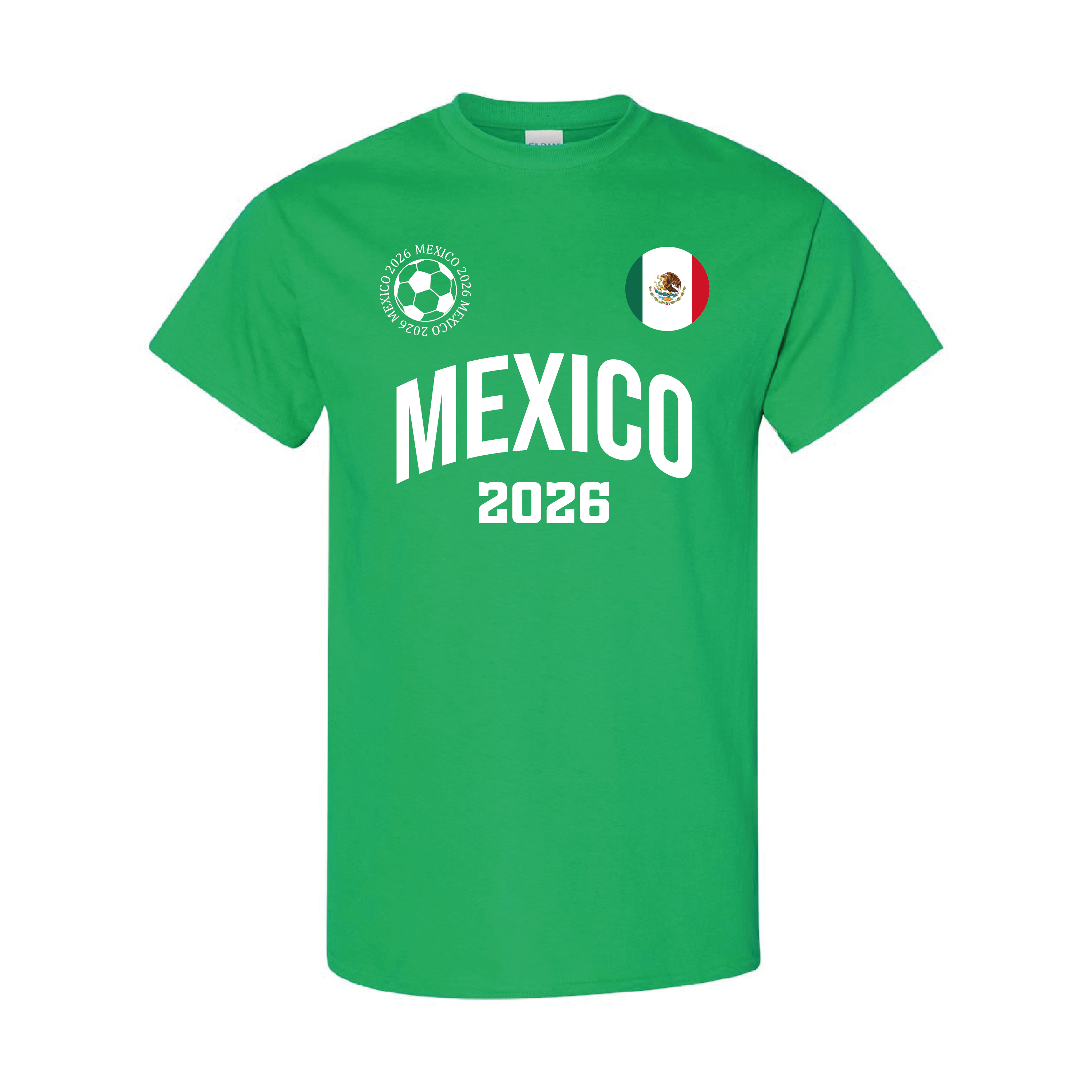 Mexico Football 2026 T-Shirt – Black Green White Cotton Mexican Premium Tee 26